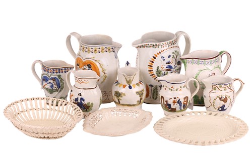 Lot 236 - A collection of eight unmarked graduated jugs,...