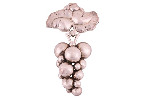 Lot 209 - Georg Jensen - 'Moonlight grapes' brooch,...