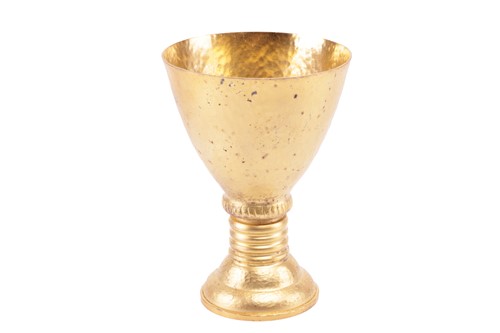 Lot 179 - An Ilias LaLaounis gold-plated silver cup...