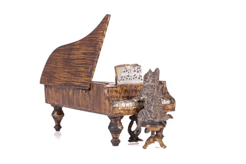 Lot 263 - A late 19th-century Austrian cold-painted...