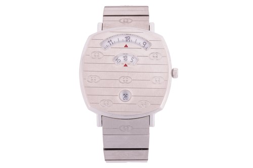 Lot 169 - A Gucci Grip in stainless steel Ref: 1574...