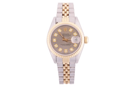 Lot 227 - A Rolex Datejust 26mm bi-metal lady's watch...