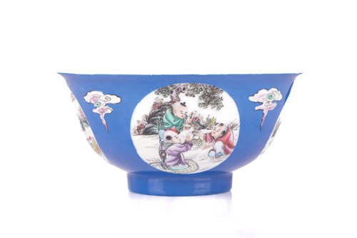 Lot 47 - A Chinese Famille Rose porcelain circular bowl,...