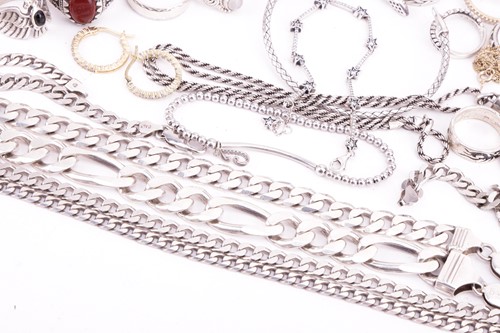 Lot 117 - A collection of mixed jewellery, all stamped...