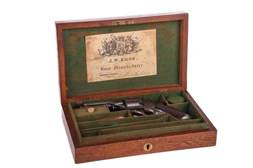 Lot 199 - A cased Tranter's patent, double action...