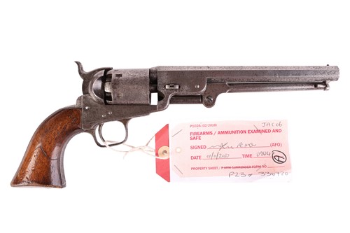 Lot 207 - A cased London .36, Colt Navy, 1851 pattern...