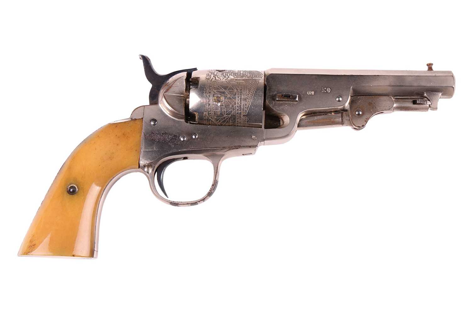 Lot 215 - A .38 single action percussion, five-shot...