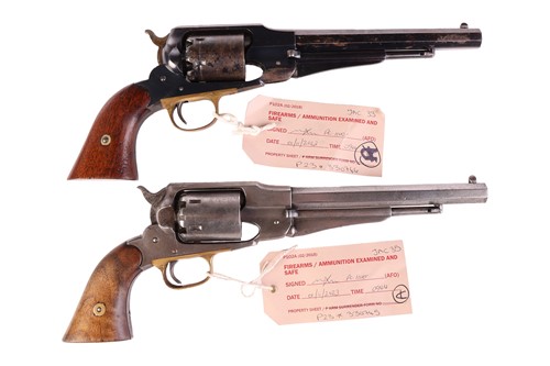 Lot 205 - A cased .44 Remington 1858 Army pattern,...