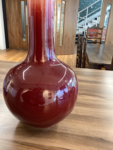 Lot 30 - A large Chinese Sang de Boeuf bottle vase,...