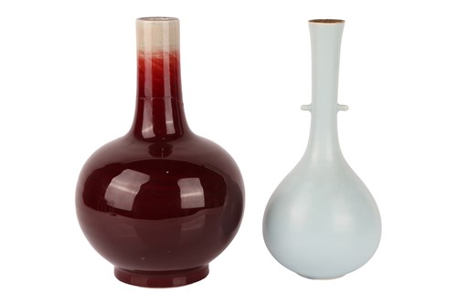 Lot 49 - A Chinese Sang de Boeuf porcelain bottle vase,...
