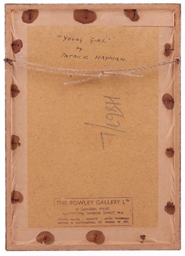 Lot 136 - Patrick Hayman (1915-1988), 'Young Girl',...