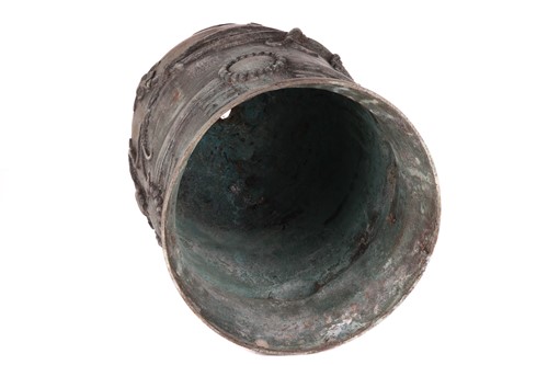 Lot 50 - An archaistic Chinese bronze bell with a...