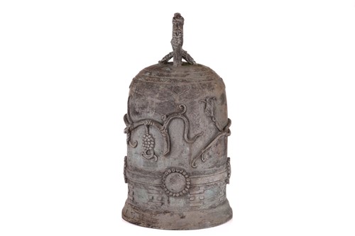 Lot 50 - An archaistic Chinese bronze bell with a...