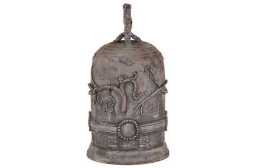 Lot 50 - An archaistic Chinese bronze bell with a...
