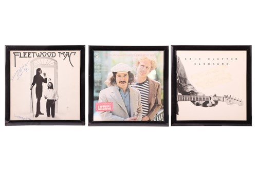 Lot 93 - Three signed album covers, all 'To Veronica',...