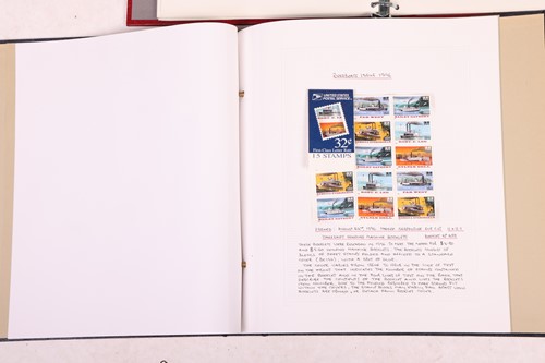 Lot 126 - A large collection of 12 stamp albums...