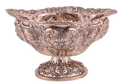 Lot 263 - A Victorian silver pierced bowl, by Charles...