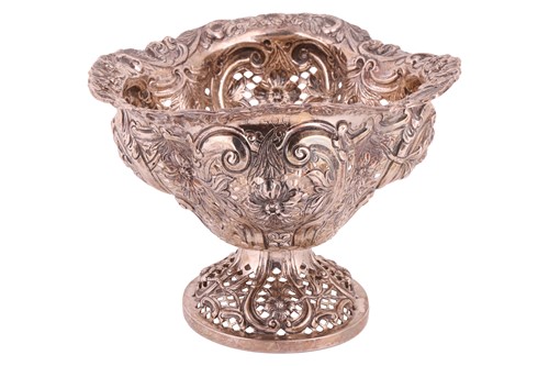 Lot 263 - A Victorian silver pierced bowl, by Charles...