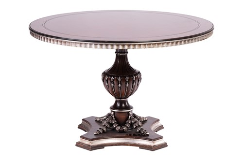 Lot 177 - A contemporary circular dining table with swag...