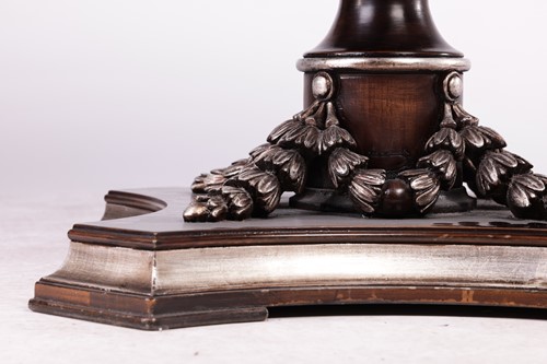 Lot 177 - A contemporary circular dining table with swag...