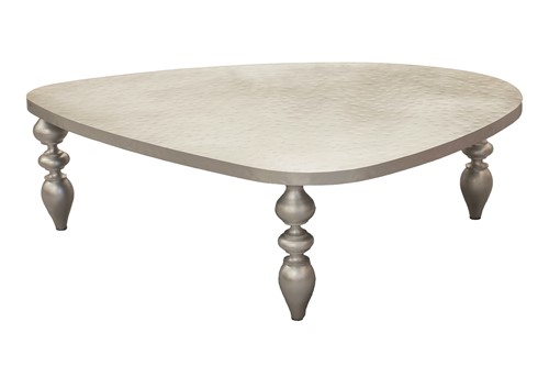 Lot 58 - A contemporary designer brushed aluminum...