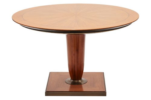 Lot 73 - A 20th century Italian, circular tulip-wood...