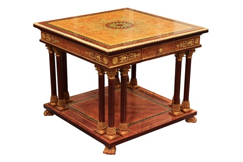 Lot 206 - A 20th century Louis XVI style square topped...