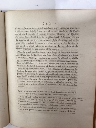 Lot 122 - 'A Letter to the Honourable The Directors of...