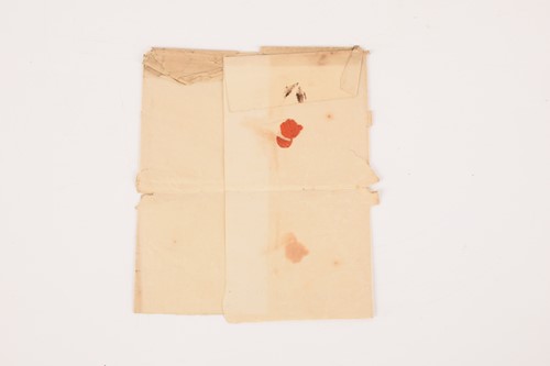 Lot 118 - Death in India - Two letters written by Sir...