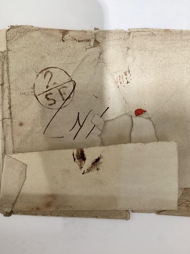 Lot 118 - Death in India - Two letters written by Sir...