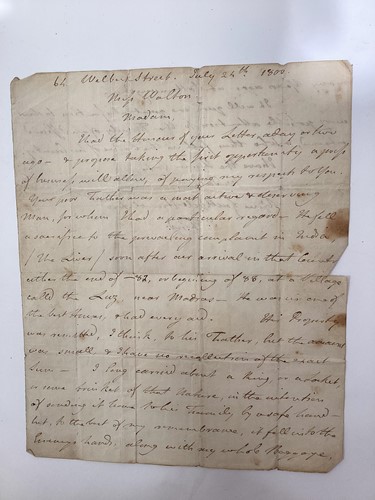 Lot 118 - Death in India - Two letters written by Sir...