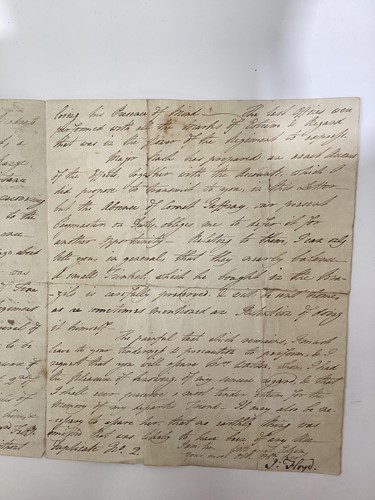 Lot 118 - Death in India - Two letters written by Sir...