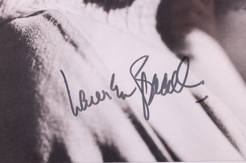 Lot 40 - A large black and white signed photograph of...