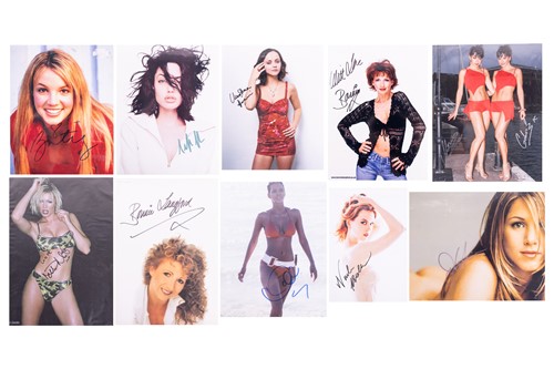 Lot 13 - A collection of signed celebrity photographs,...