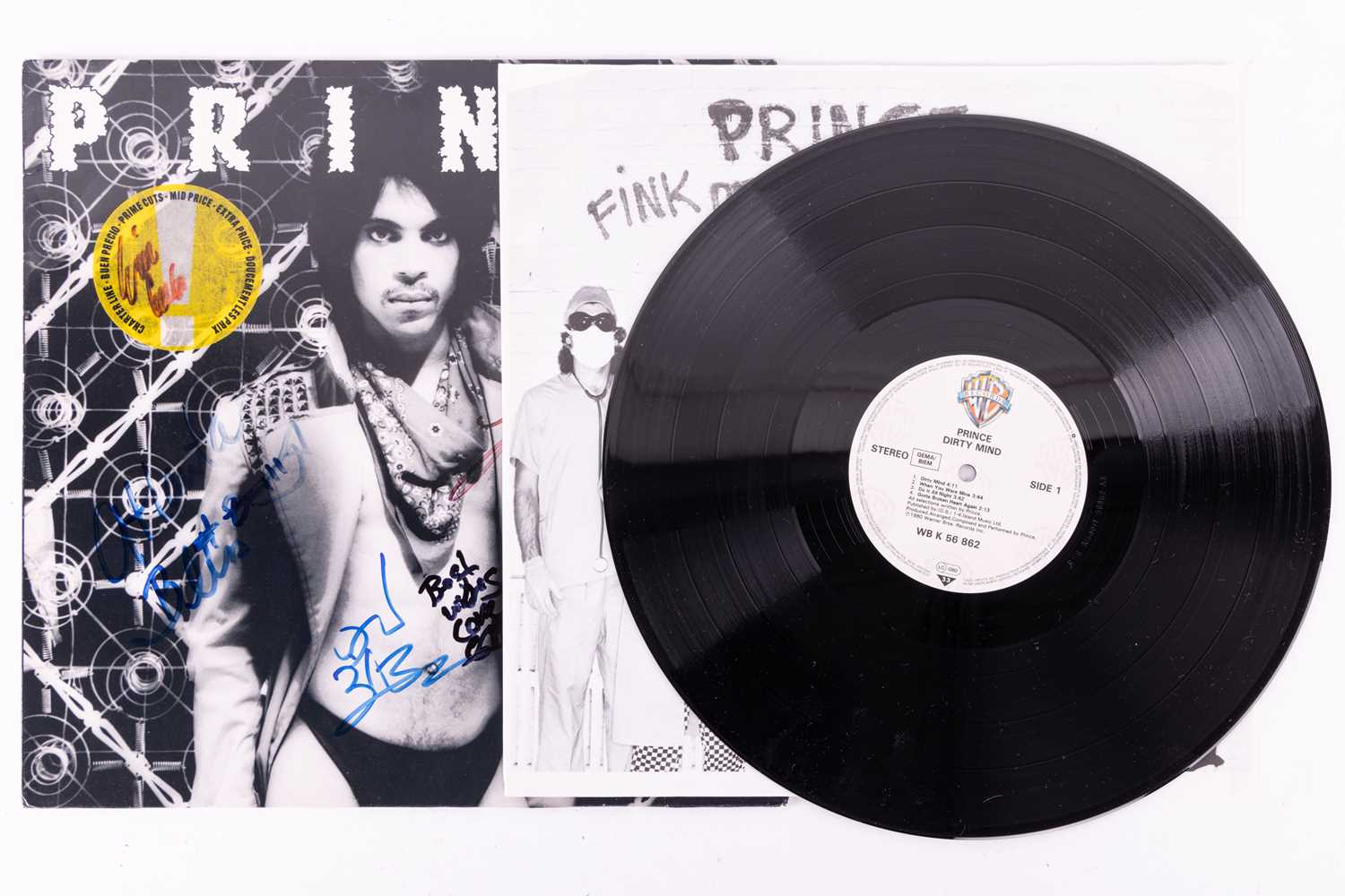 Lot 101 - Prince: A signed 'Dirty Mind' LP, (Warner Bros...