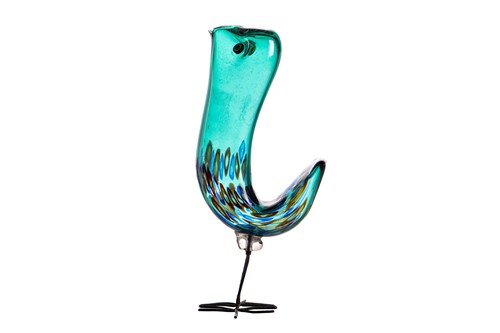 Lot 83 - A 'Pulcino' Murano glass bird, designed by...