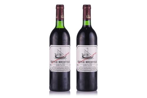 Lot 15 - Two Bottles of Chateau Beychevelle 4ere Grand...