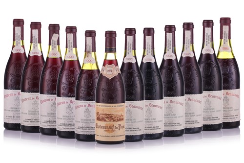 Lot 47 - Eleven Bottles of Chateau de Beaucastel...