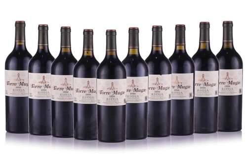 Lot 293 - Ten Bottles of Torre Muga Rioja, 1996