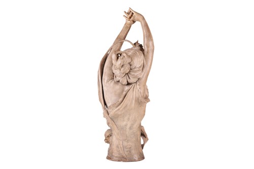 Lot 165 - A large Art Nouveau earthenware figure, in the...