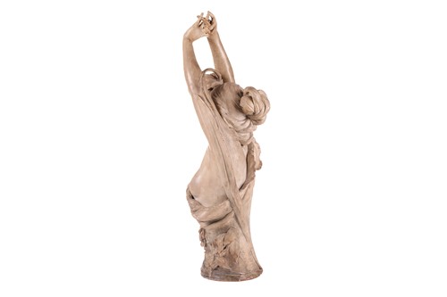 Lot 165 - A large Art Nouveau earthenware figure, in the...