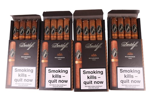 Lot 103 - Four Boxes of Davidoff Nicaragua Toro (16 cigars)
