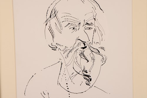 Lot 372 - Humphrey Ocean RA (b.1951), Portrait sketch of...
