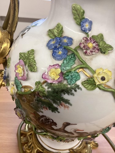 Lot 162 - A pair of 18th-century style Meissen porcelain...