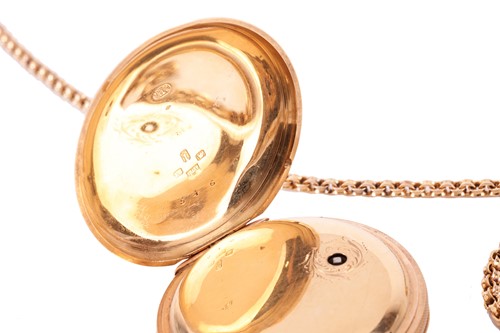 Lot 257 - An 1872 R. Scott Leeds 18ct gold open-face...