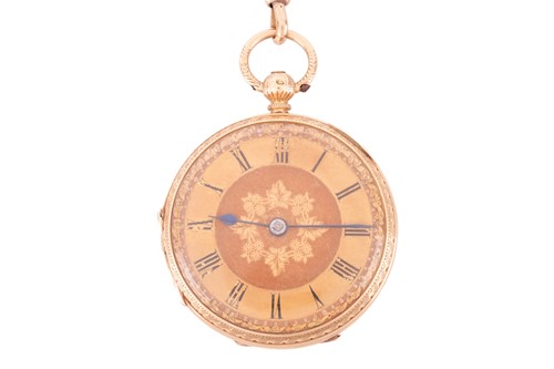 Lot 257 - An 1872 R. Scott Leeds 18ct gold open-face...