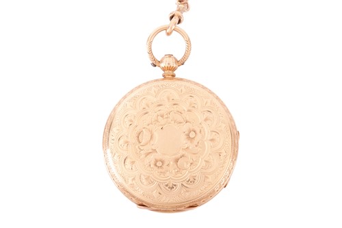 Lot 257 - An 1872 R. Scott Leeds 18ct gold open-face...