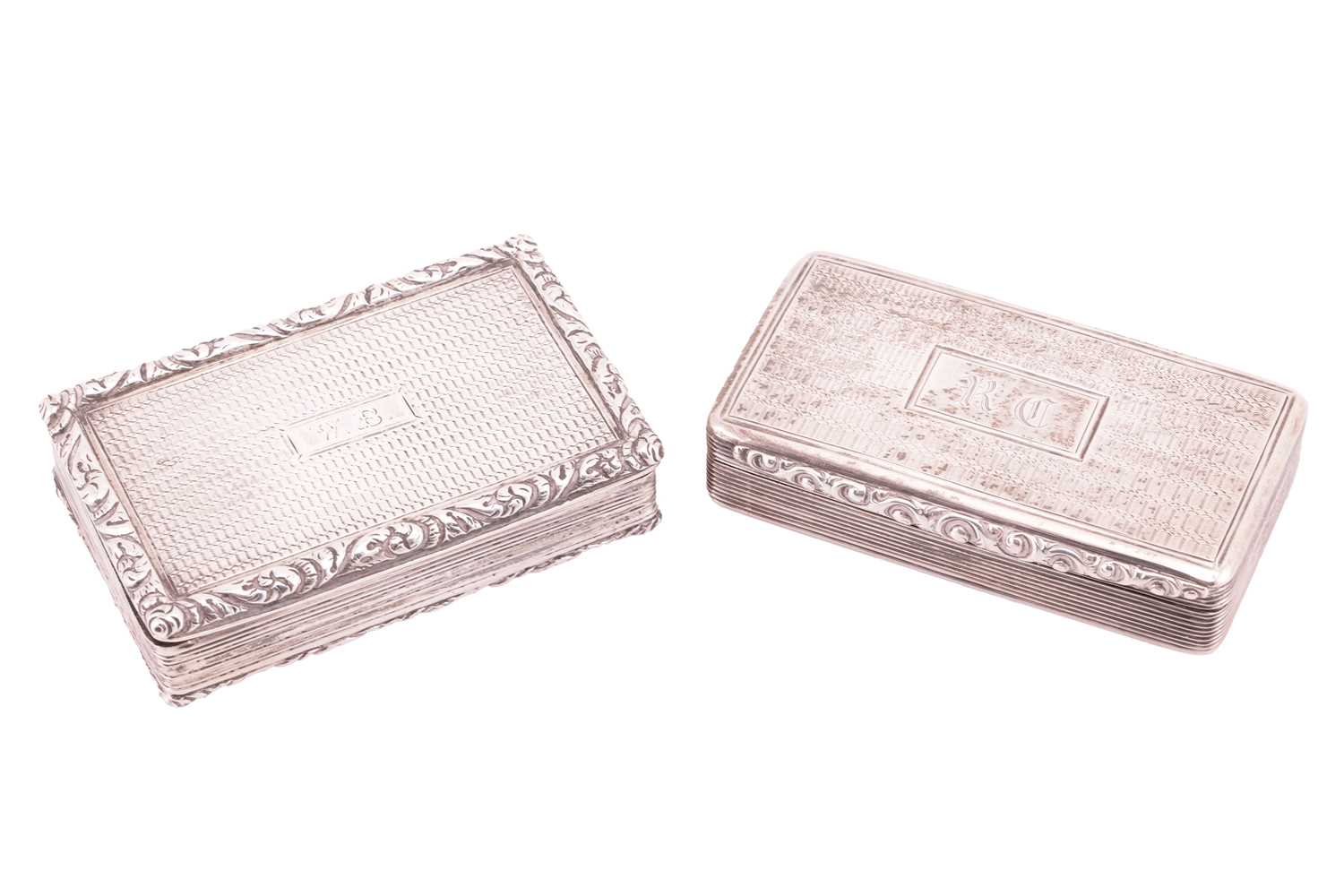 Lot 281 - A George IV snuff box, rounded rectangular