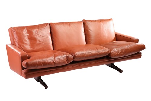 Lot 198 - A Fredrik A Kayser model 807 three-seat sofa...