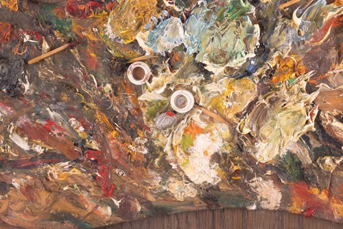 Lot 64 - John Bratby (1928 - 1992), Artist's Palette,...